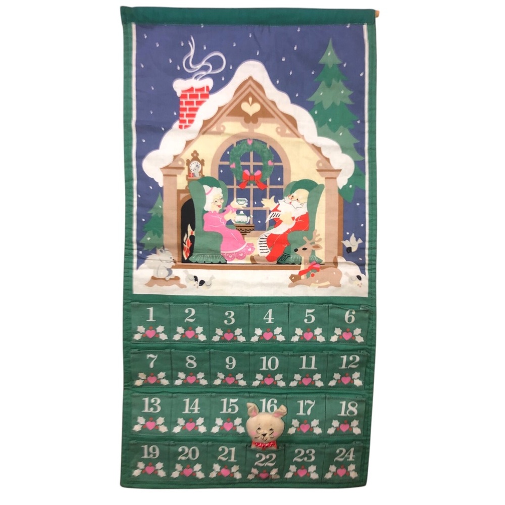 Avon Countdown To Christmas Advent Calendar With Original Mouse 1987 Vintage
